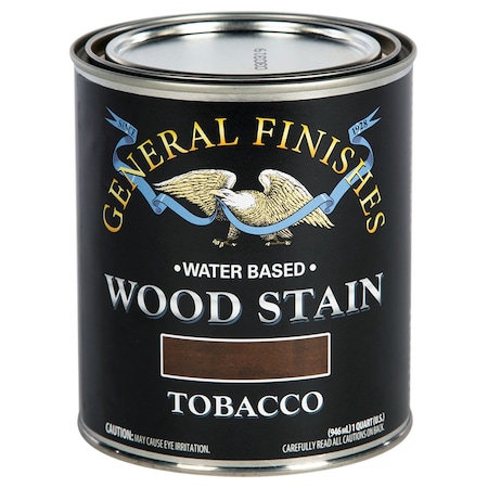 General Finishes 1 Qt Tobacco Wood Stain Water-Based Penetrating Stain WTQT